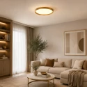 Steinhauer ceiling luminaire FLADY up / down IP20, gold dimmable
