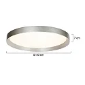Steinhauer Luminaria de techo FLADY IP20, regulable