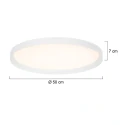 Steinhauer ceiling luminaire FLADY 2 flames IP20, white dimmable