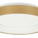 Steinhauer Luminaria de techo RINGLEDE IP20, dorado regulable