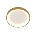 Steinhauer Luminaria de techo RINGLEDE IP20, dorado regulable