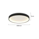 ceiling luminaire RINGLEDE IP20, gold dimmable