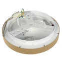 Steinhauer Luminaria de techo RINGLEDE IP20, dorado regulable