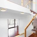 Steinhauer Luminaria de techo RINGLEDE IP20, dorado regulable