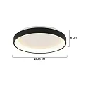 ceiling luminaire RINGLEDE IP20, gold dimmable