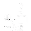 Steinhauer Luminaria de pared STANG IP20, regulable