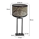 Steinhauer table lamp STANG E27 IP20, dimmable