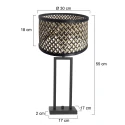 Steinhauer Luminaria de mesa STANG E27 IP20, regulable