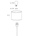 Steinhauer table lamp STANG E27 IP20, dimmable