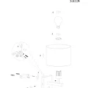 Steinhauer Luminaria de pared STANG E27 IP20, regulable