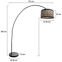 Mexlite Luminaria de pedestal SOLVA E27 IP20, regulable