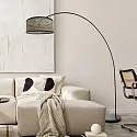 Mexlite Luminaria de pedestal SOLVA E27 IP20, regulable