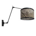 Steinhauer wall luminaire PRESTIGE CHIC 1 flame E27 IP20, black dimmable