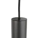 Steinhauer Luminaria colgante BOLLIQUE de 9 llamas GU10 + E27 IP20, negro regulable