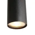 Steinhauer Luminaria colgante BOLLIQUE de 9 llamas GU10 + E27 IP20, negro regulable