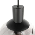 Steinhauer pendant luminaire BOLLIQUE 5 flames GU10 + E27 IP20, black dimmable