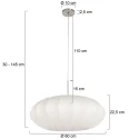 Steinhauer Luminaria colgante LUMA NOLA de 1 llama E27 IP20, acero regulable