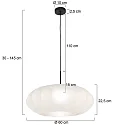 Steinhauer pendant luminaire SPARKLED LIGHT E27 IP20, dimmable