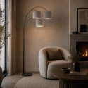 Steinhauer floor lamp SPARKLED LIGHT E27 IP20, dimmable