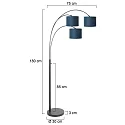 Steinhauer Luminaria de pedestal SPARKLED LIGHT E27 IP20, regulable