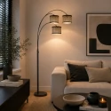 Steinhauer floor lamp SPARKLED LIGHT E27 IP20, dimmable