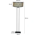 Steinhauer Luminaria de pedestal STANG E27 IP20, regulable