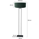 Steinhauer Luminaria de pedestal STANG E27 IP20, regulable
