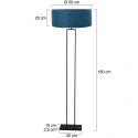 Steinhauer Luminaria de pedestal STANG E27 IP20, regulable