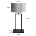Steinhauer table lamp STANG E27 IP20, dimmable