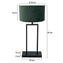 Steinhauer table lamp STANG E27 IP20, dimmable