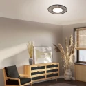 anne light & home Luminaria de techo AURA de 1 llama IP20, negro regulable