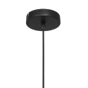 Steinhauer Luminaria colgante TUBEL GU10 IP20, negro regulable