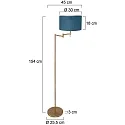 Mexlite Luminaria de pedestal BELLA E27 IP20, regulable