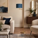 Mexlite floor lamp BELLA 1 flame E27 IP20, bronze dimmable