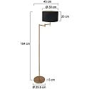 Mexlite Luminaria de pedestal BELLA E27 IP20, regulable