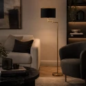 Mexlite floor lamp BELLA 1 flame E27 IP20, bronze dimmable
