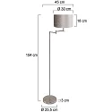 Mexlite Luminaria de pedestal BELLA E27 IP20, regulable