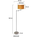 Mexlite Luminaria de pedestal BELLA E27 IP20, regulable