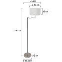 Mexlite Luminaria de pedestal BELLA E27 IP20, regulable