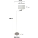 Mexlite Luminaria de pedestal BELLA de 1 llama E27 IP20, acero regulable