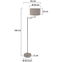 Mexlite Luminaria de pedestal BELLA E27 IP20, regulable