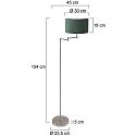 Mexlite Luminaria de pedestal BELLA E27 IP20, regulable