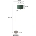 Mexlite Luminaria de pedestal BELLA de 1 llama E27 IP20, acero regulable