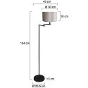 Mexlite Luminaria de pedestal BELLA E27 IP20, regulable