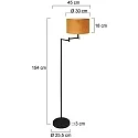 Mexlite Luminaria de pedestal BELLA E27 IP20, regulable