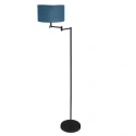 Mexlite floor lamp BELLA 1 flame E27 IP20, black dimmable
