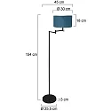 Mexlite Luminaria de pedestal BELLA E27 IP20, regulable