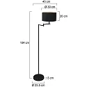 Mexlite Luminaria de pedestal BELLA E27 IP20, regulable