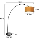 Mexlite Luminaria de pedestal SOLVA E27 IP20, regulable