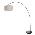 arc luminaire SOLVA 1 flame E27 IP20, black dimmable